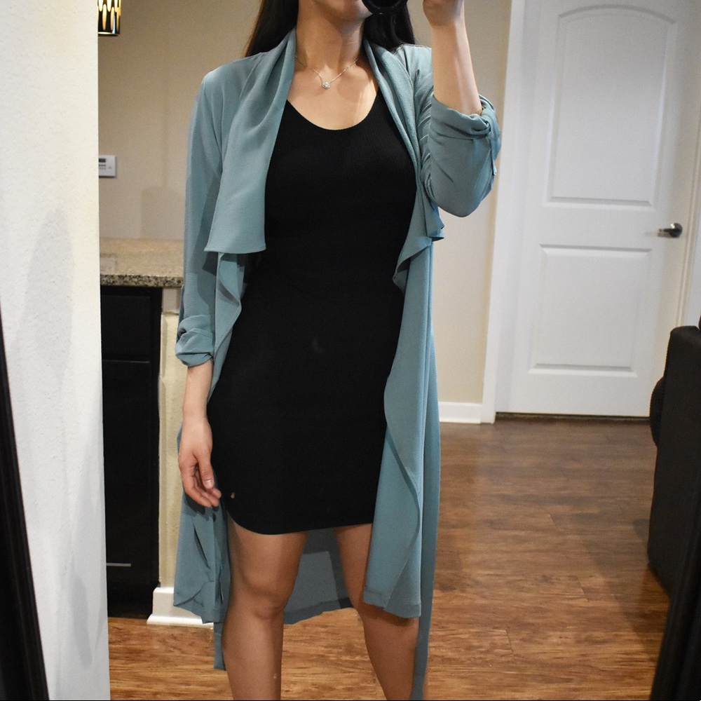 LAST 1️⃣ Perfect Luck Dark Mint Duster - Picture 4 of 6